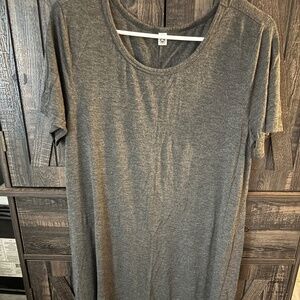 Gray tshirt dress